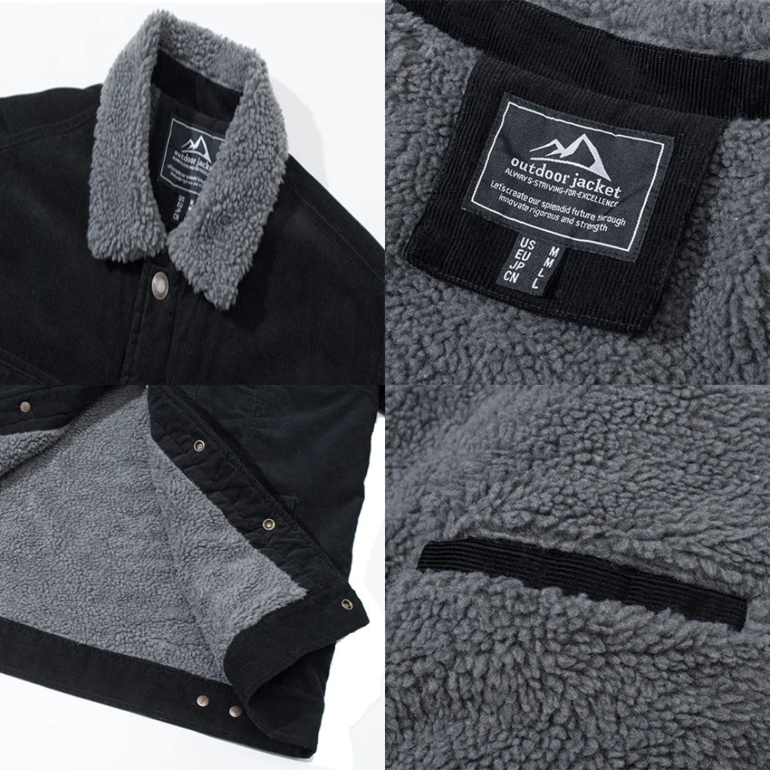 Men's insulated corduroy jacket