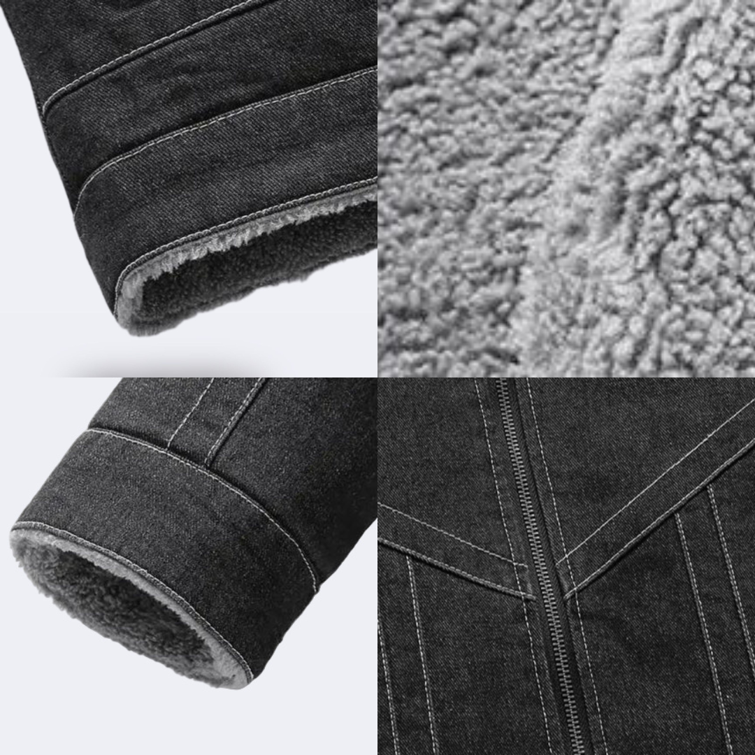 Insulated denim jacket