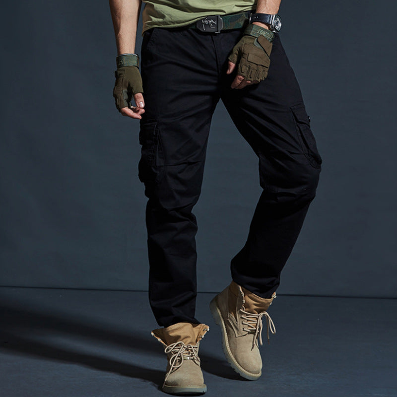 Men's cotton joggers in military style