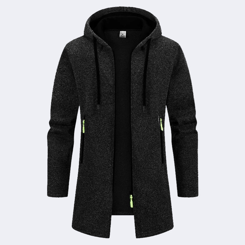 Stylish elongated men's cardigan