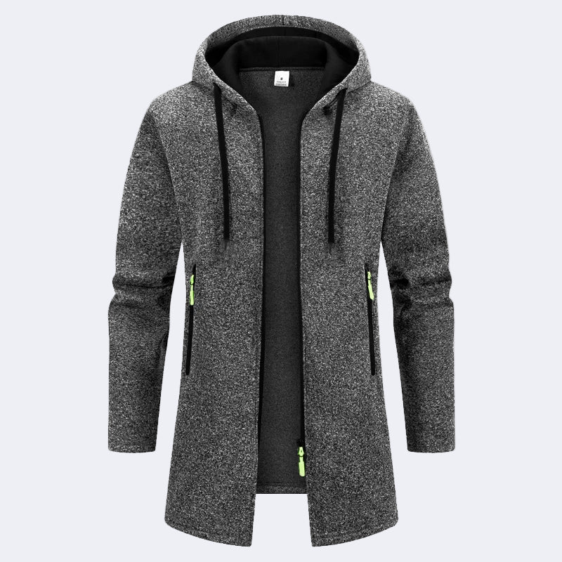 Stylish elongated men's cardigan