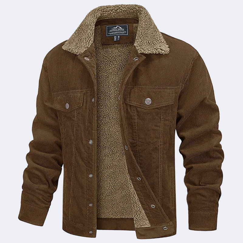 Men's insulated corduroy jacket