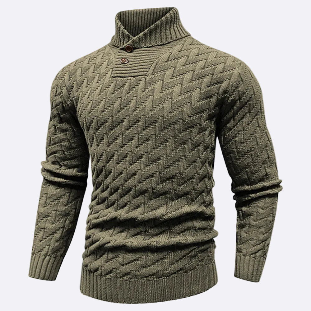 Men's Pullover with Shawl Collar