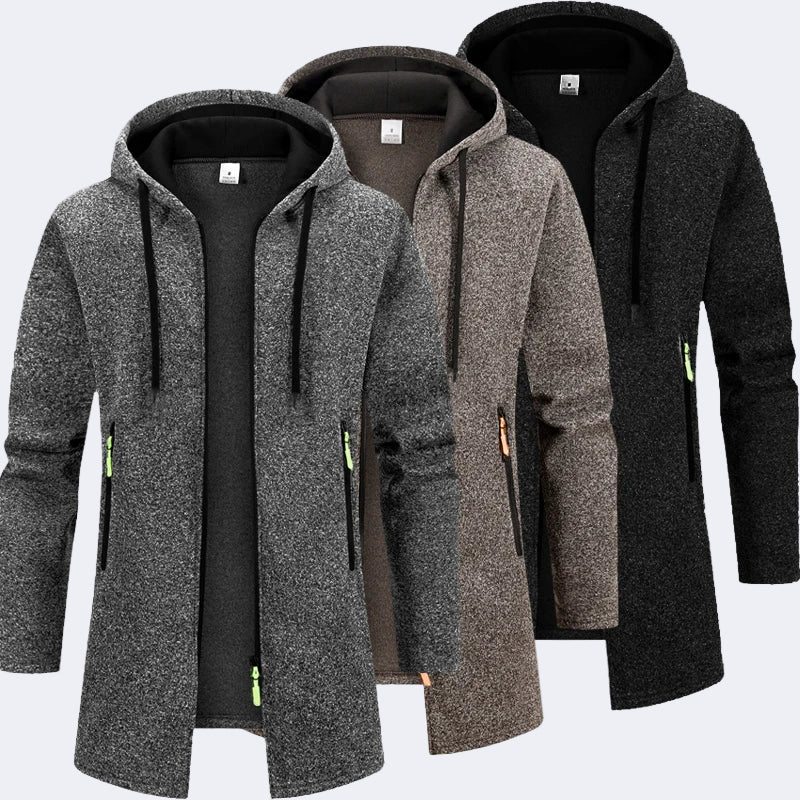 Stylish elongated men's cardigan