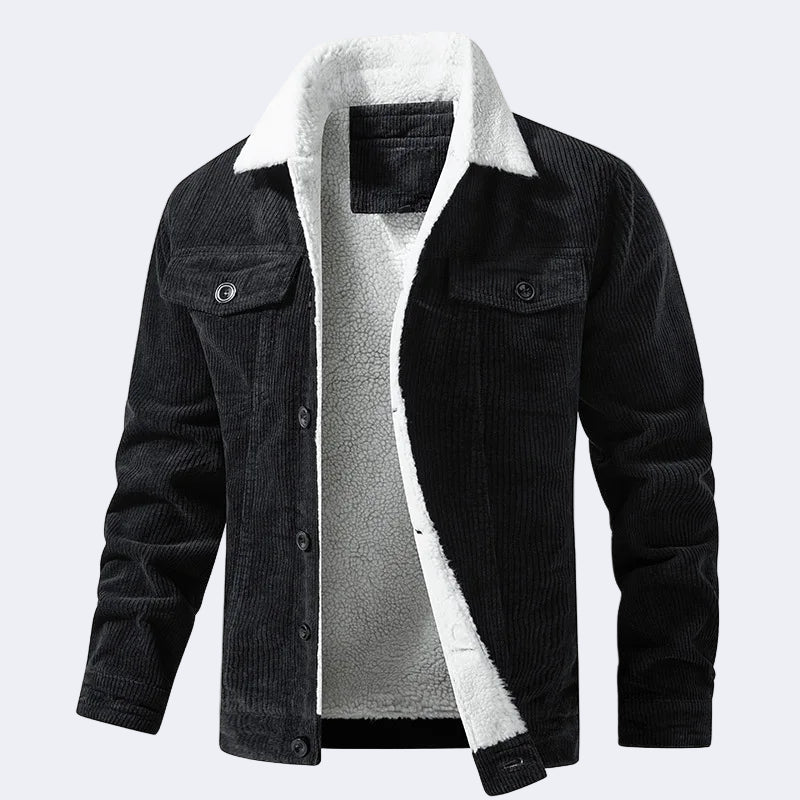Cotton insulated corduroy jacket