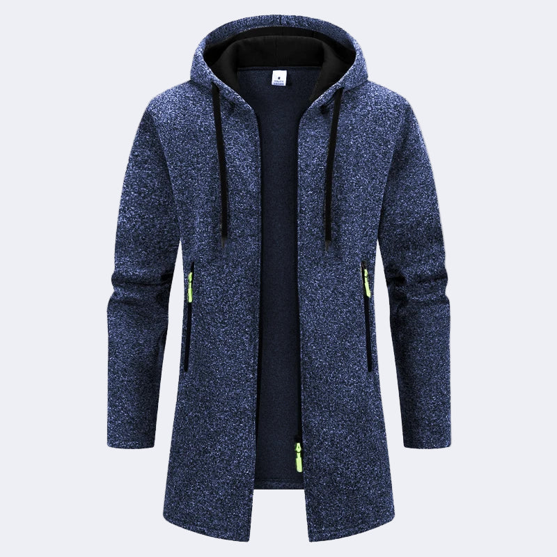 Stylish elongated men's cardigan