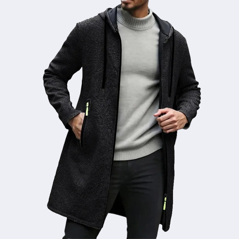Stylish elongated men's cardigan