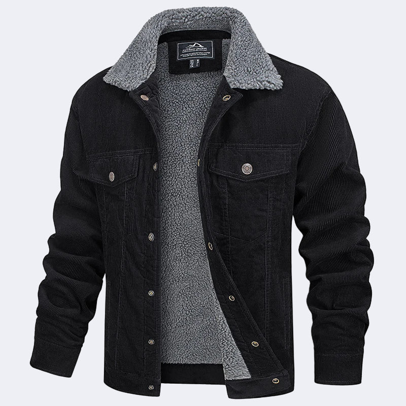 Men's insulated corduroy jacket