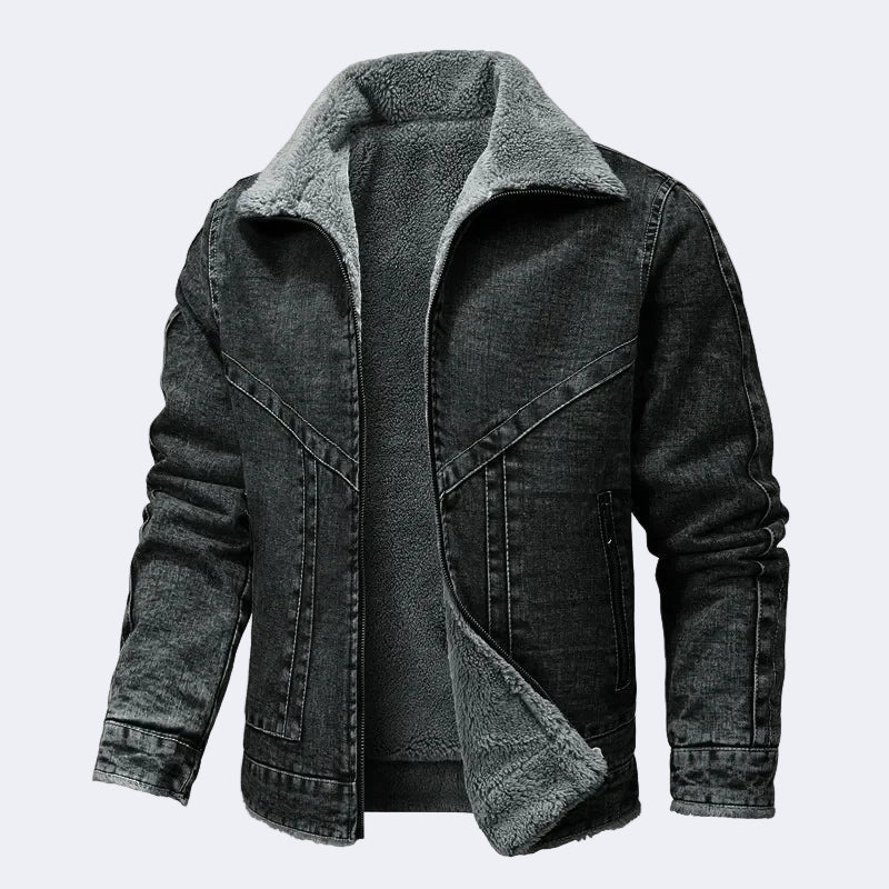 Insulated denim jacket