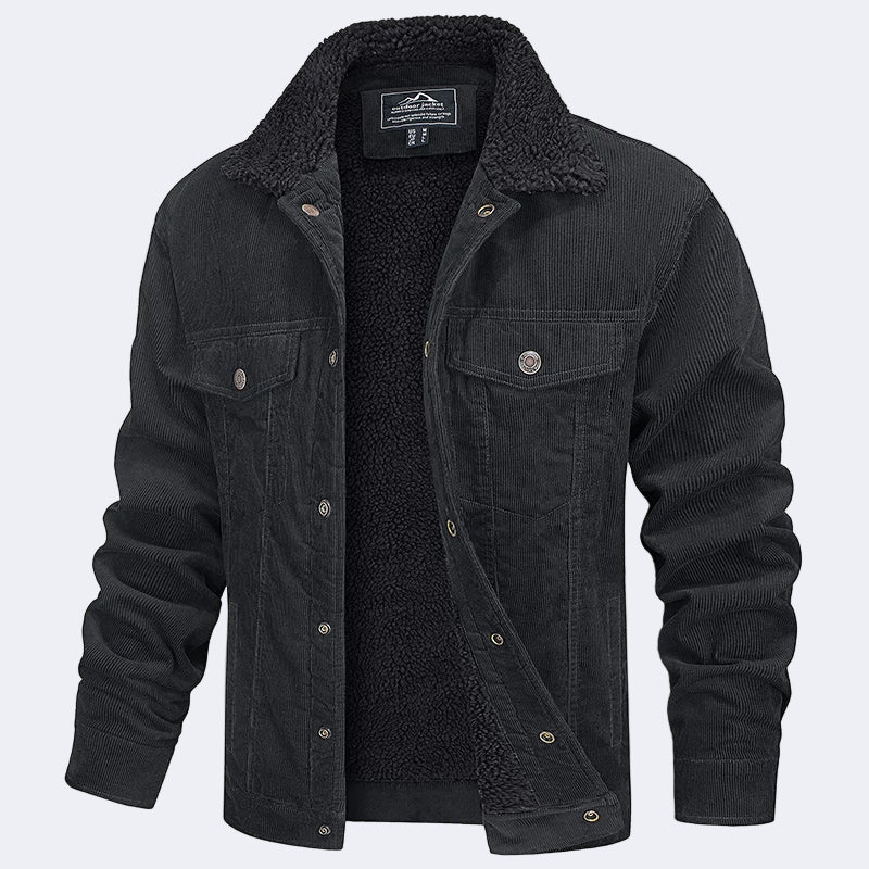 Men's insulated corduroy jacket