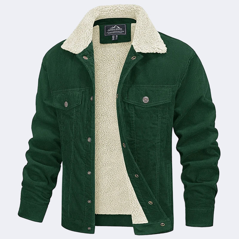 Men's insulated corduroy jacket
