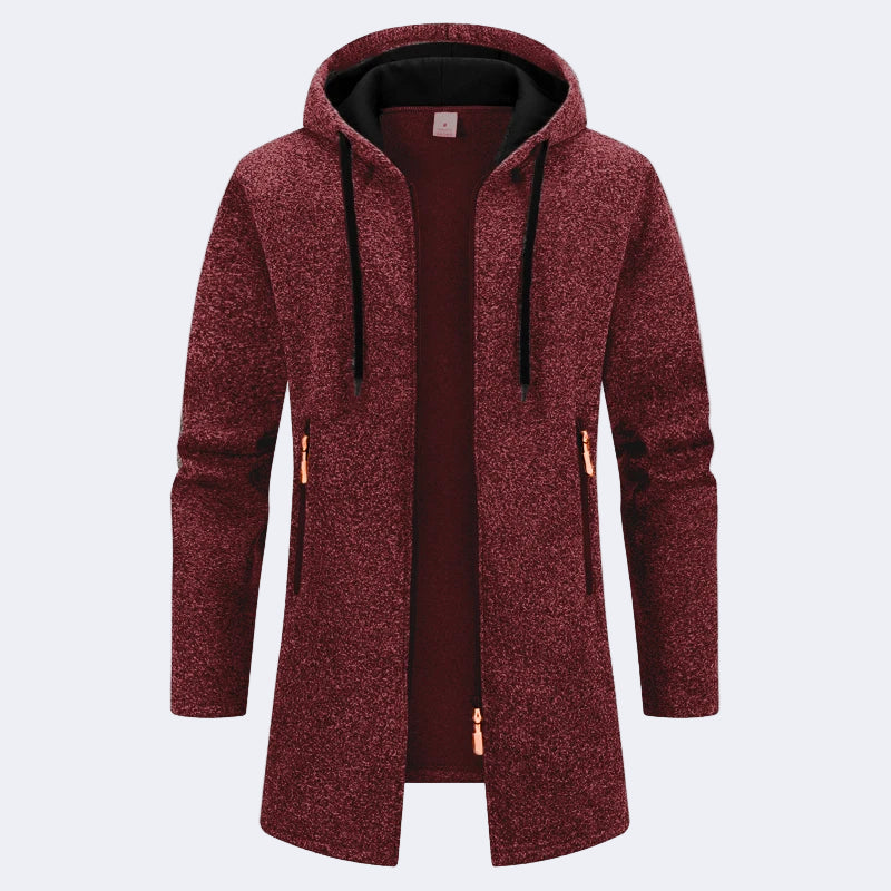 Stylish elongated men's cardigan