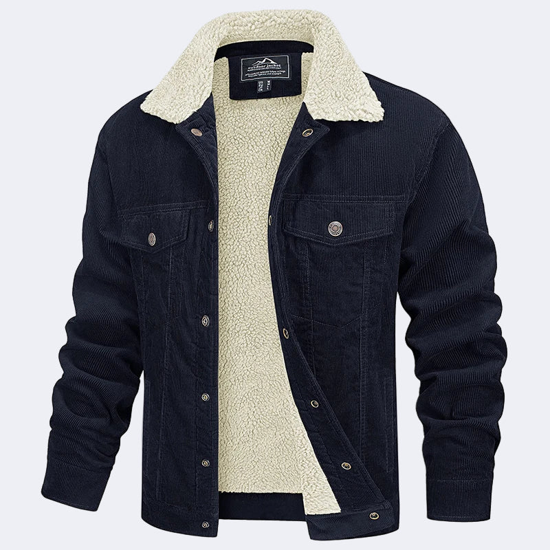 Men's insulated corduroy jacket