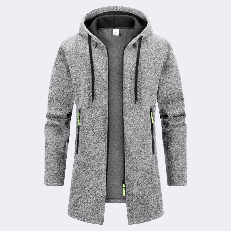 Stylish elongated men's cardigan