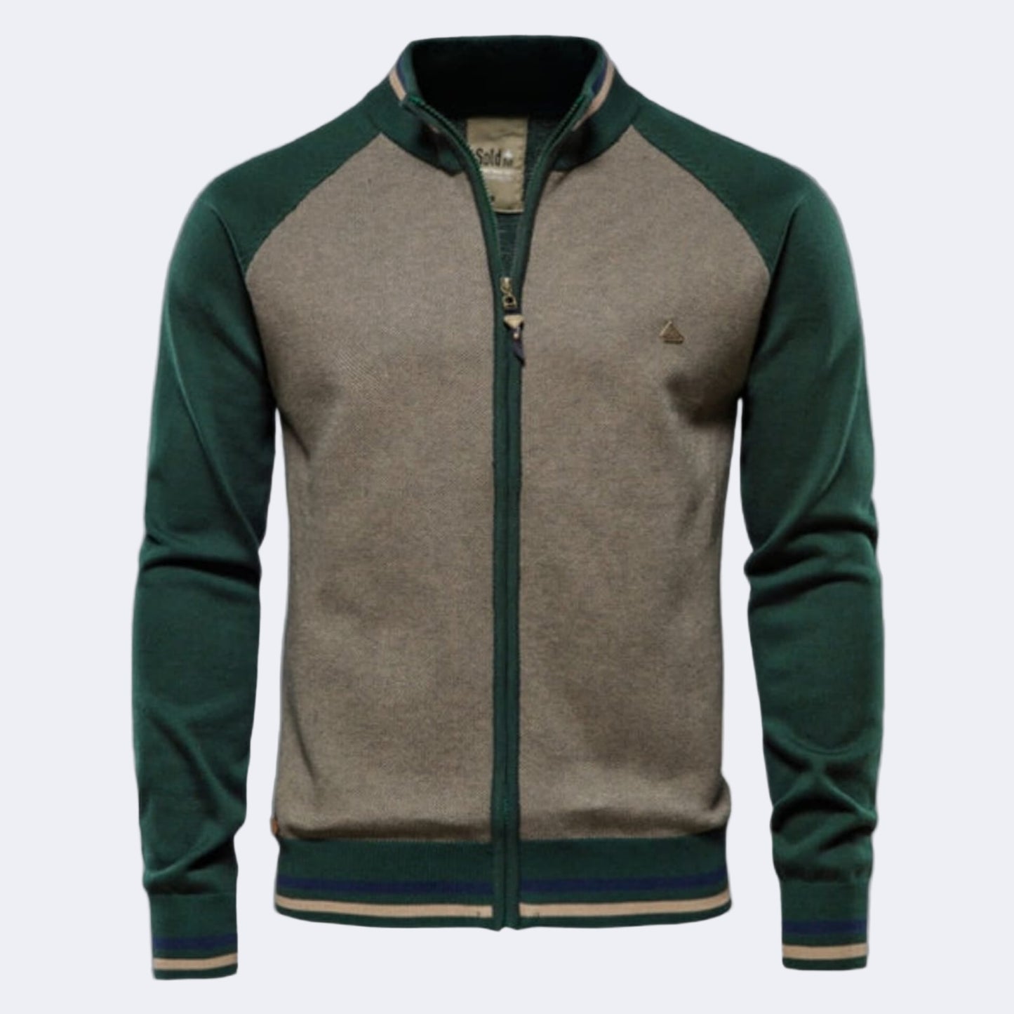 Men's cardigan with zipper