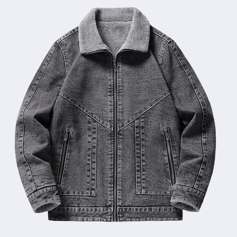 Insulated denim jacket