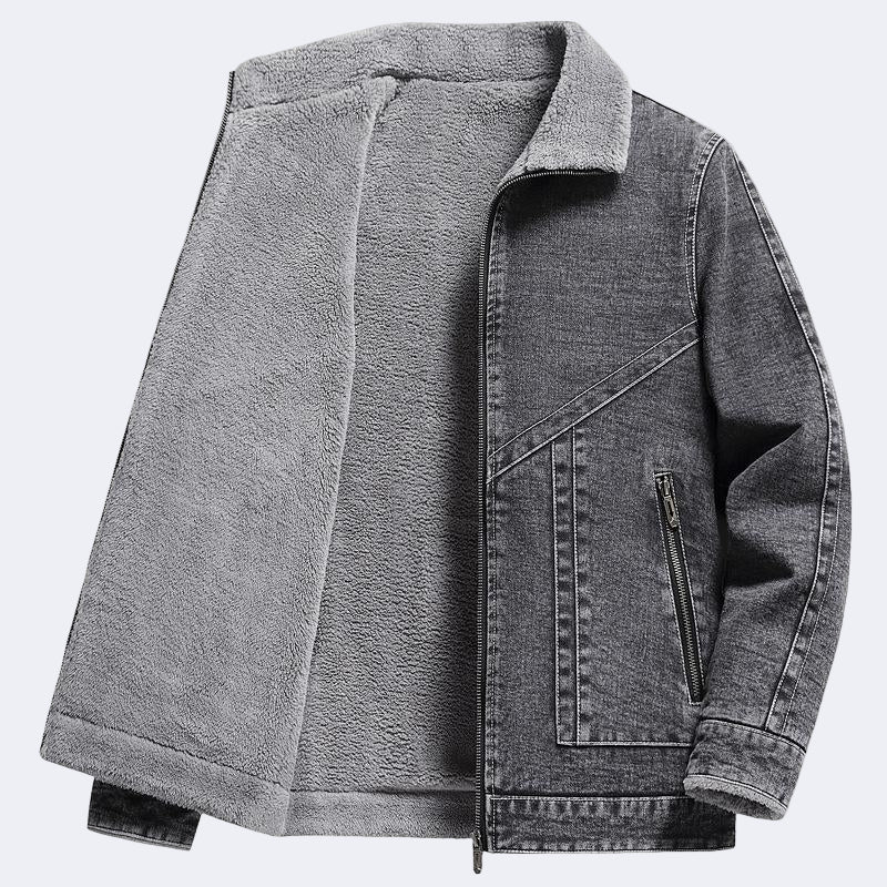 Insulated denim jacket