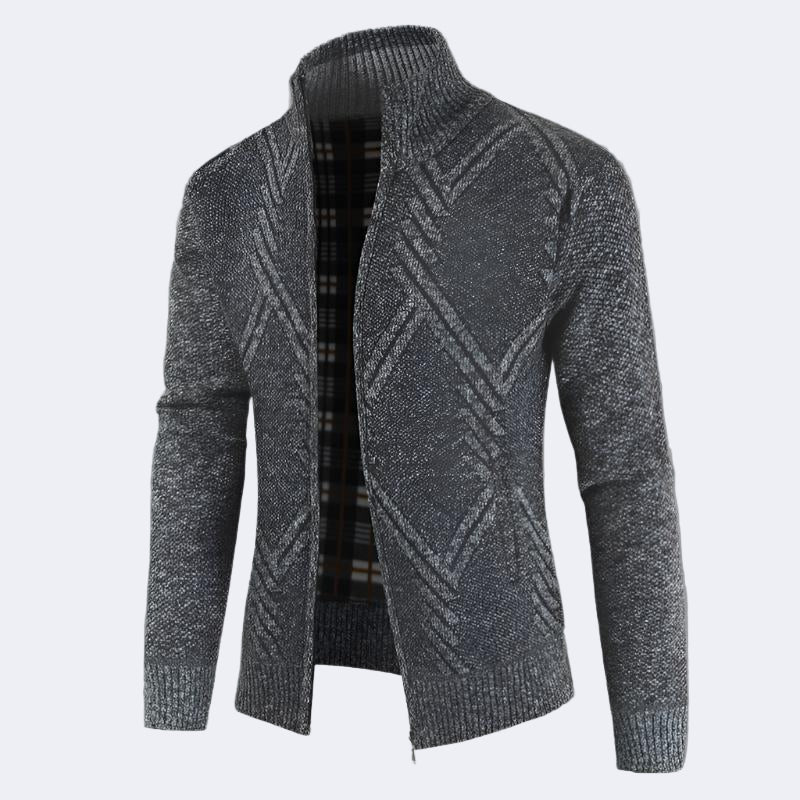 Men's zip-up Cardigan