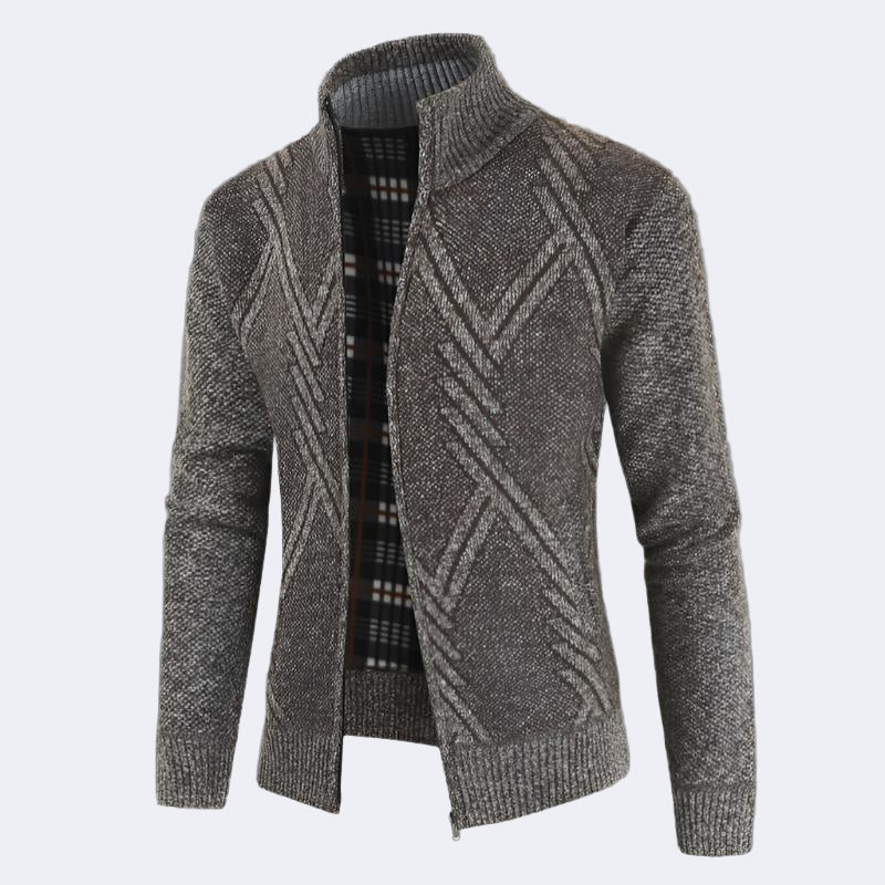 Men's zip-up Cardigan