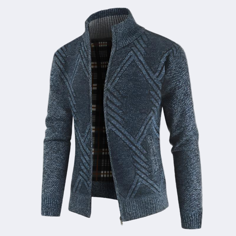 Men's zip-up Cardigan