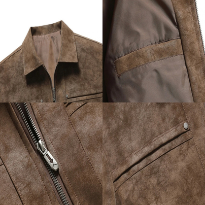 Stylish men's suede jacket