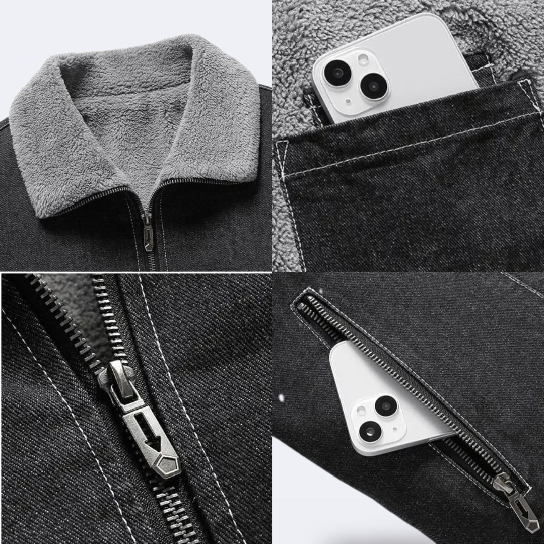 Insulated denim jacket