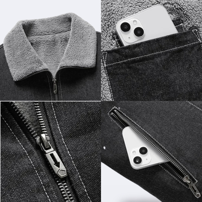 Insulated denim jacket