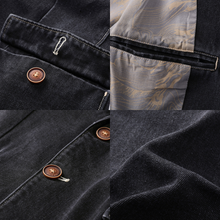 Load image into Gallery viewer, Stylish men&#39;s denim blazer
