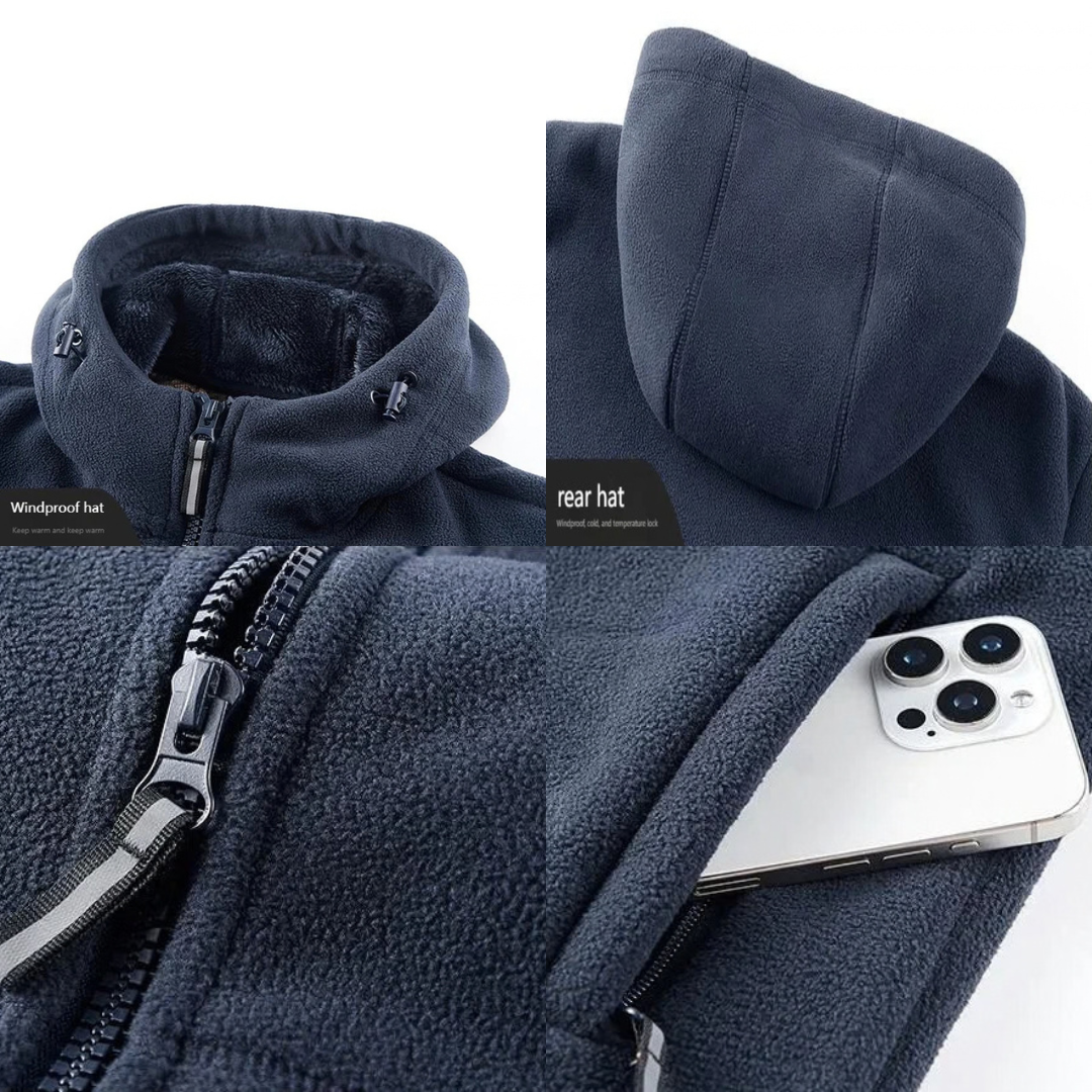 Men's Fleece Jacket with Hood