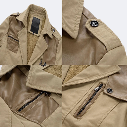 Men's insulated trench Coat