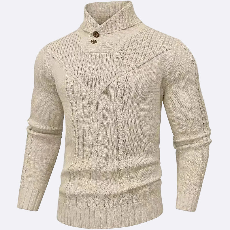 Men's Pullover with Shawl Collar