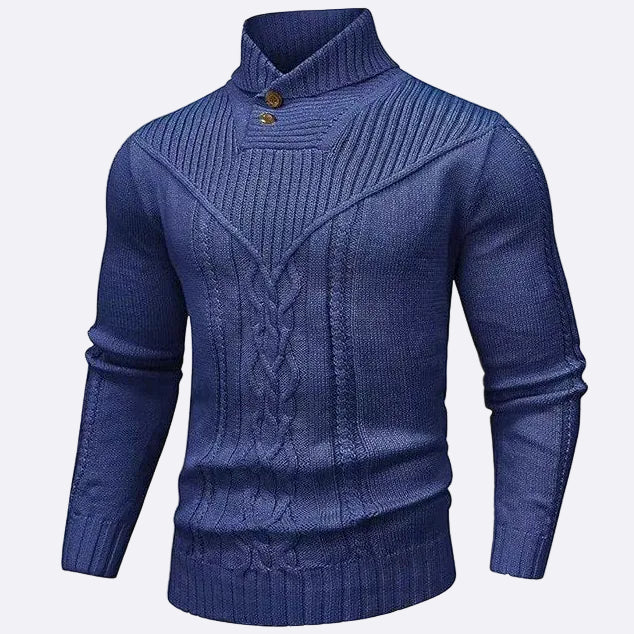Men's Pullover with Shawl Collar