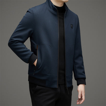 Stylish jacket with a stand-up collar