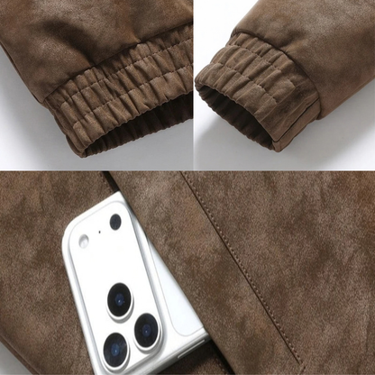Stylish men's suede jacket