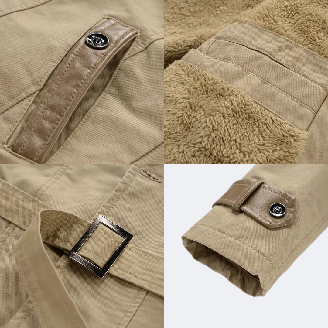 Men's insulated trench Coat