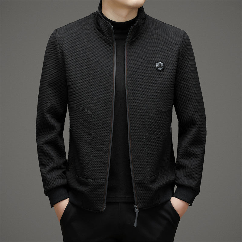 Stylish jacket with a stand-up collar