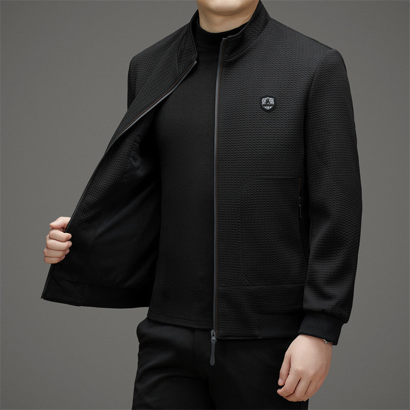 Stylish jacket with a stand-up collar