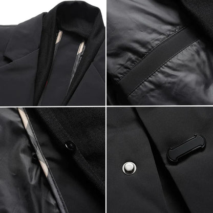 Stylish insulated men's trench coat