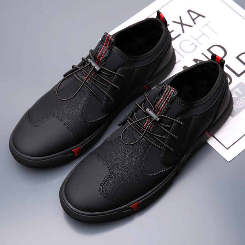 BLACK MEN'S CASUAL SNEAKERS