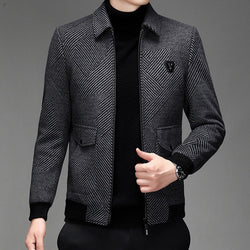 Stylish men's wool coat