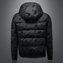 Load image into Gallery viewer, Designer insulated jacket with hood
