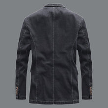 Load image into Gallery viewer, Stylish men&#39;s denim blazer
