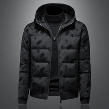 Load image into Gallery viewer, Designer insulated jacket with hood
