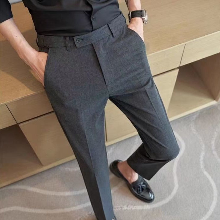 Luxury Men's Trousers with Elastic Waist