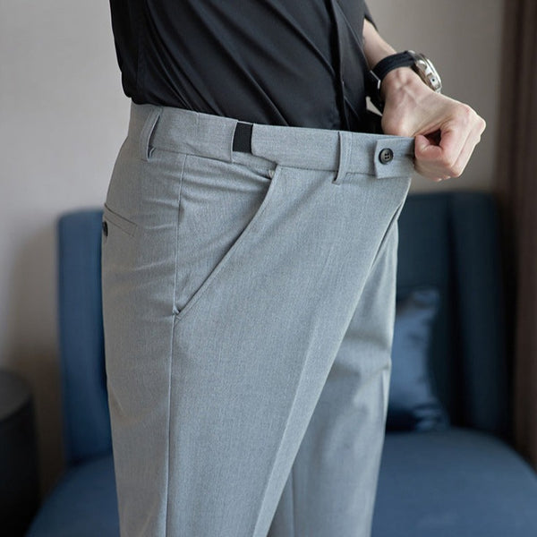 Luxury Men's Trousers with Elastic Waist