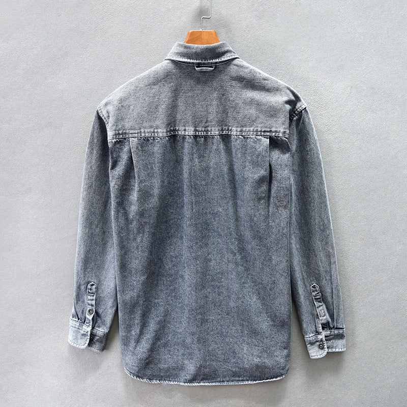 Retro style denim shirt