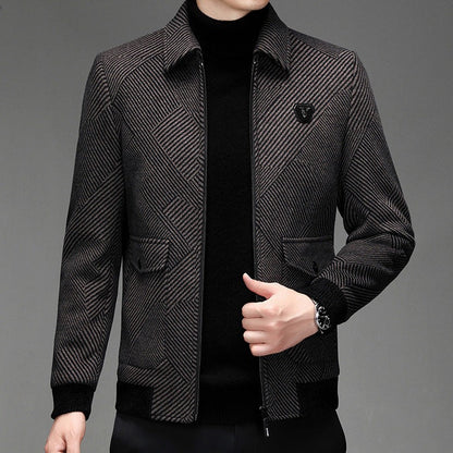 Stylish men's wool coat