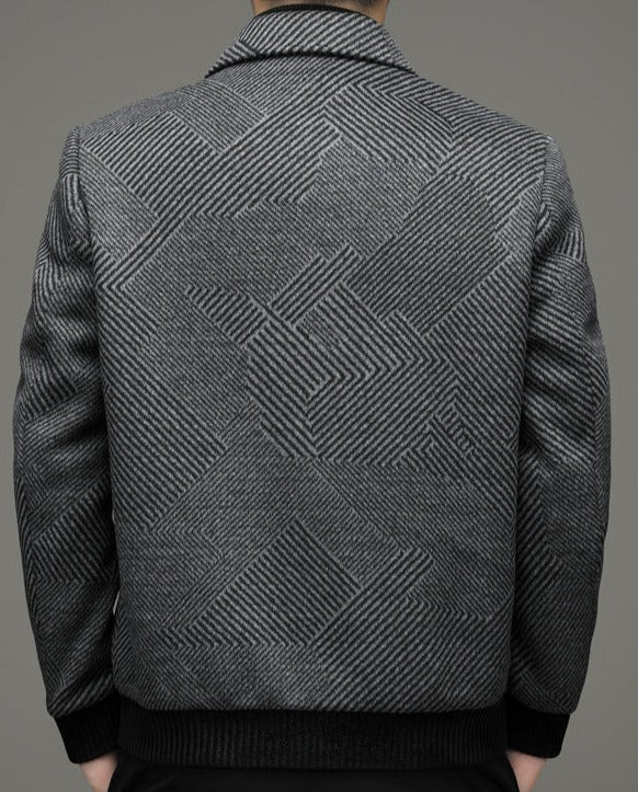Stylish men's wool coat