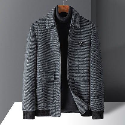 Stylish men's wool coat