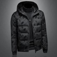 Load image into Gallery viewer, Designer insulated jacket with hood
